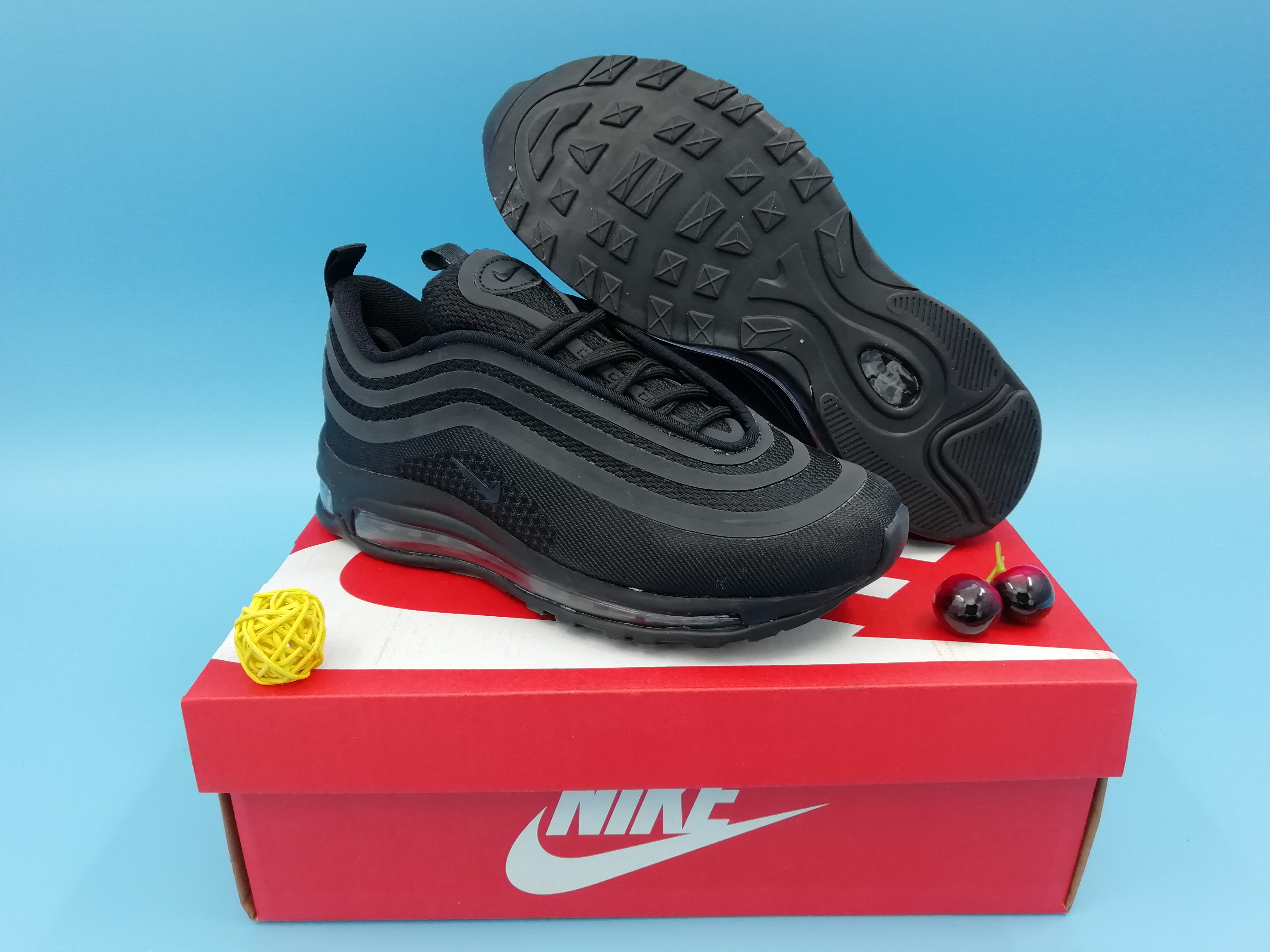 2019 Nike Air Max 97 All Black Shoes - Click Image to Close